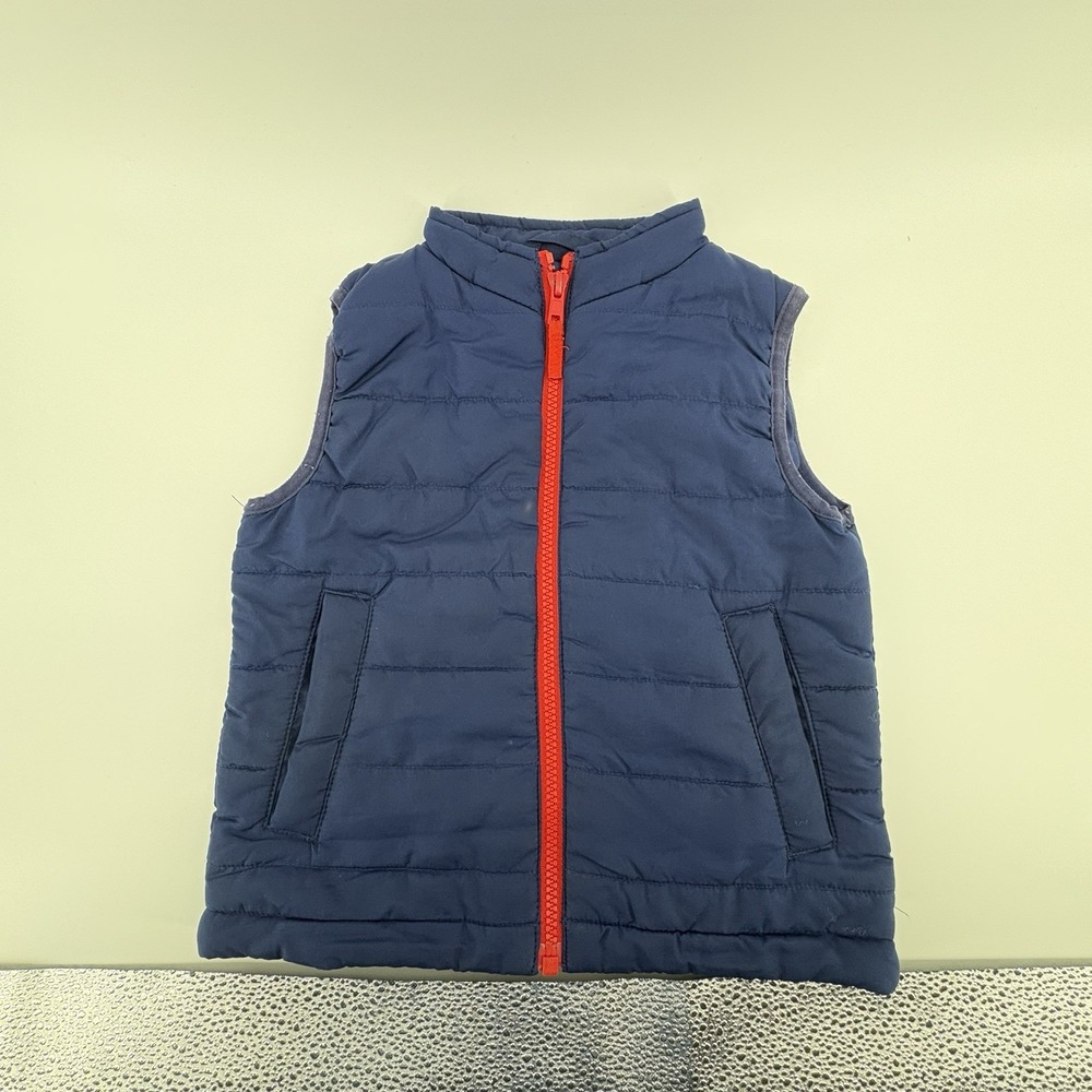 Authentic J. Khaki JK  Boys 3T Blue‎ Red Zipper zip up puffer vest